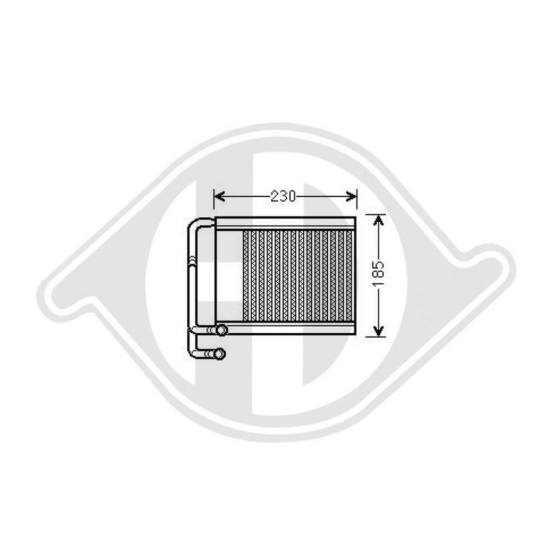 DIEDERICHS DCC1582 Condensador, aire acondicionado