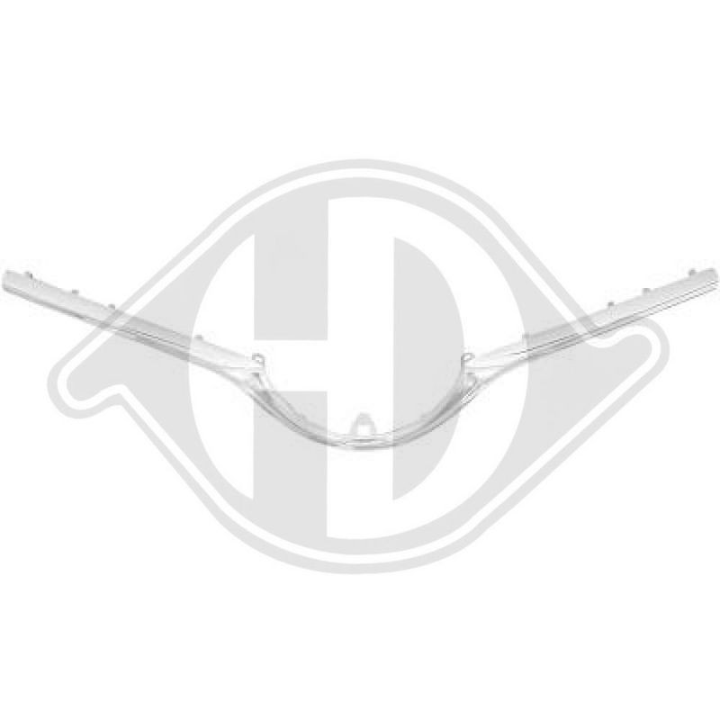 DIEDERICHS 6607161 Listón embellecedor/protector, panal de radiador - 1
