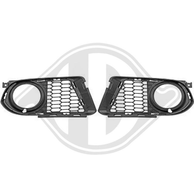 DIEDERICHS ZUB00299 Rejilla de ventilación, parachoques - 1