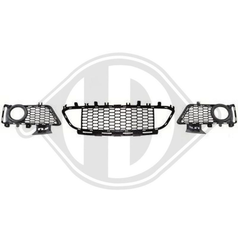 DIEDERICHS ZUB00250 Rejilla de ventilación, parachoques - 1