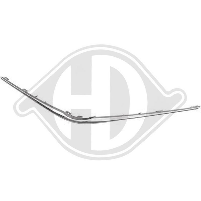 DIEDERICHS 6607043 Listón embellecedor/protector, panal de radiador - 1