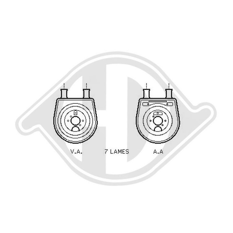 DIEDERICHS DCO1087 Radiador de aceite, aceite motor