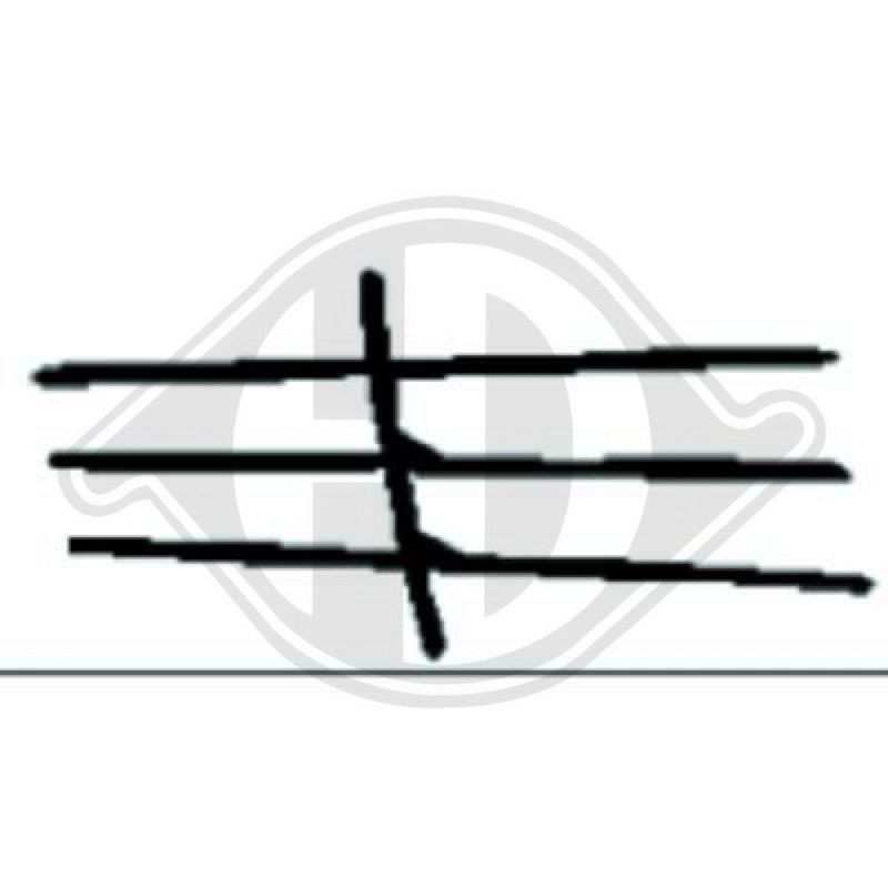 DIEDERICHS 1611046 Listón embellecedor/protector, panal de radiador - 1