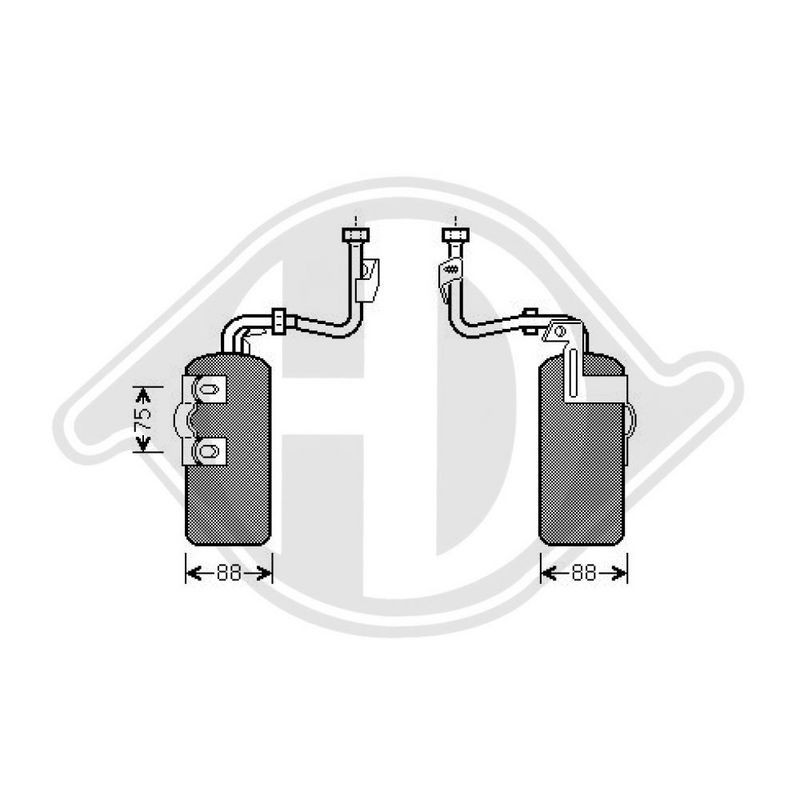 DIEDERICHS DCT1258 Filtro deshidratante, aire acondicionado