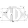 DIEDERICHS DCC1874 Condensador, aire acondicionado
