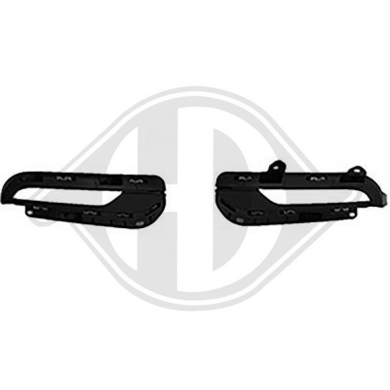 DIEDERICHS 3498048 Juego de listones embellecedores/protectores, parachoques delantero