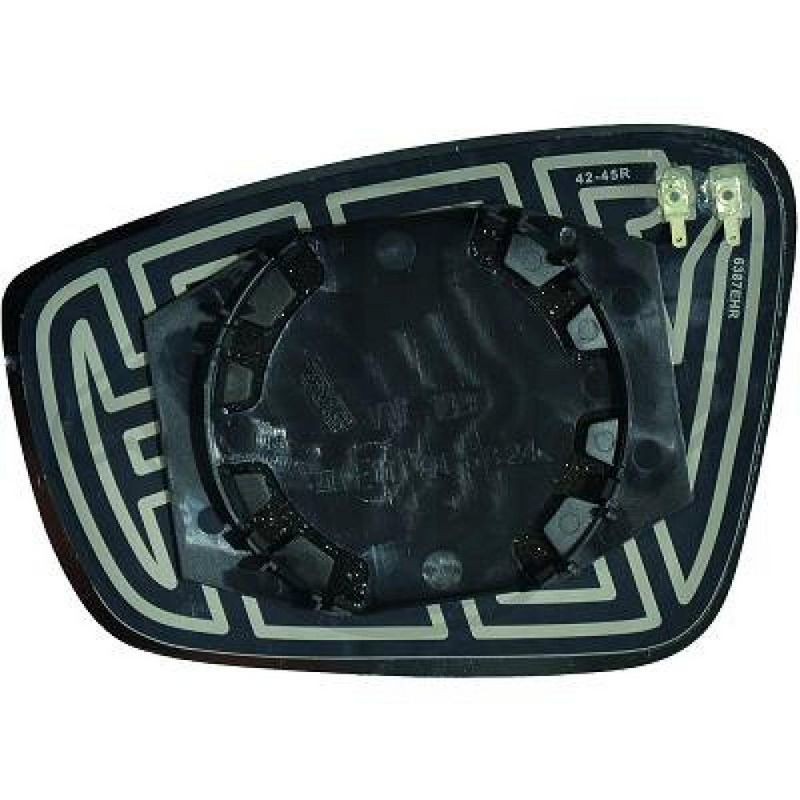 DIEDERICHS 2236126 Cristal de espejo, retrovisor exterior