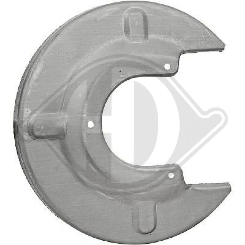 DIEDERICHS 9417050 Chapa protectora contra salpicaduras, disco de freno