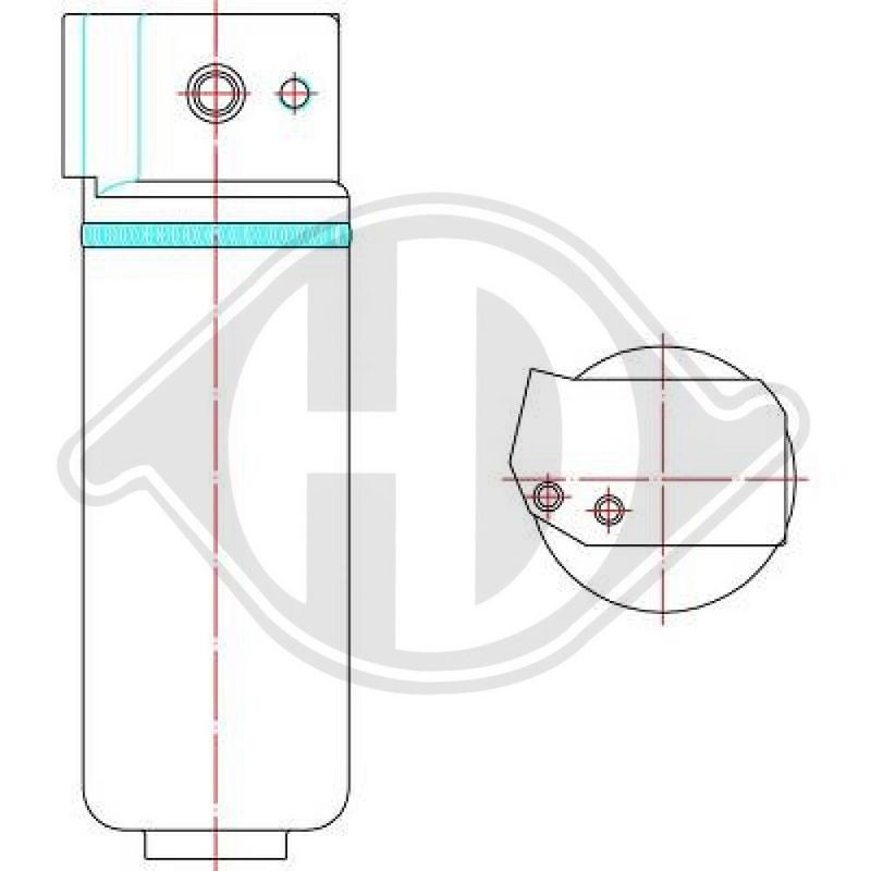 DIEDERICHS DCT1198 Filtro deshidratante, aire acondicionado