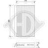 DIEDERICHS DCI1196 Filtro, aire habitáculo