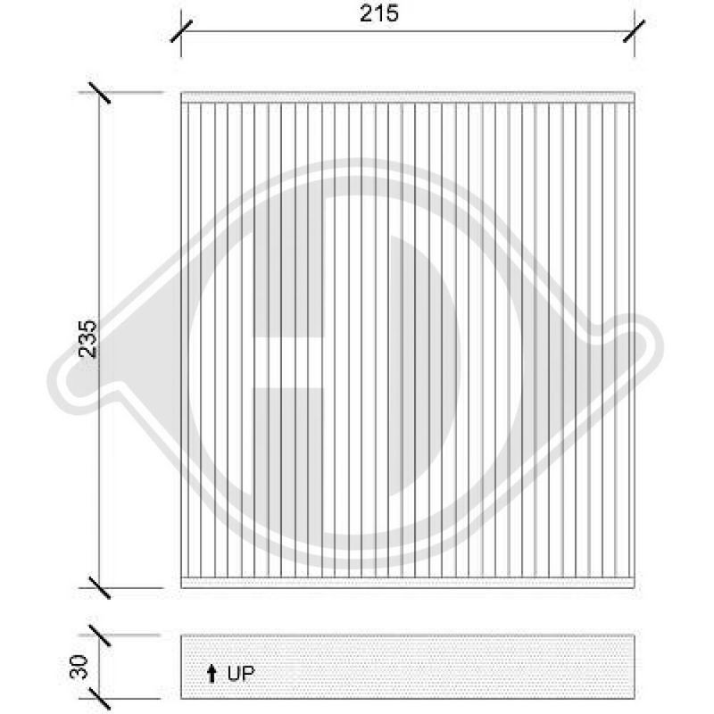 DIEDERICHS DCI1165 Filtro, aire habitáculo