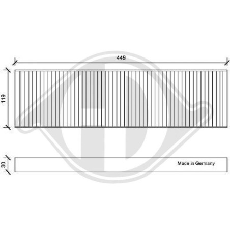 DIEDERICHS DCI1165 Filtro, aire habitáculo