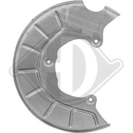 DIEDERICHS 9453051 Chapa protectora contra salpicaduras, disco de freno
