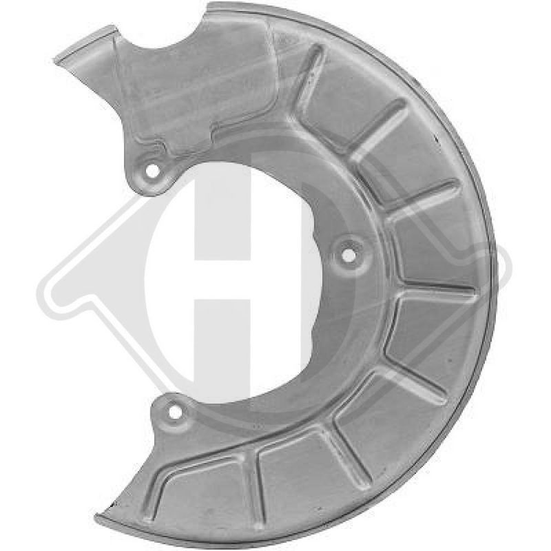 DIEDERICHS 9453052 Chapa protectora contra salpicaduras, disco de freno