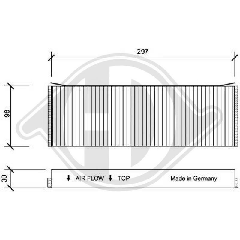 DIEDERICHS DCI0120S Filtro, aire habitáculo - 1