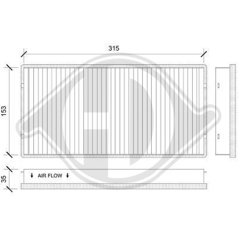 DIEDERICHS DCI0194 Filtro, aire habitáculo - 1