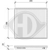 DIEDERICHS DCI1200 Filtro, aire habitáculo - 1