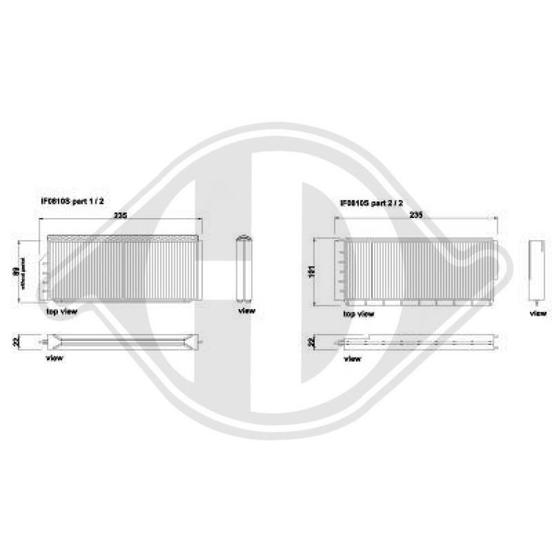 DIEDERICHS DCI0810S Filtro, aire habitáculo - 1