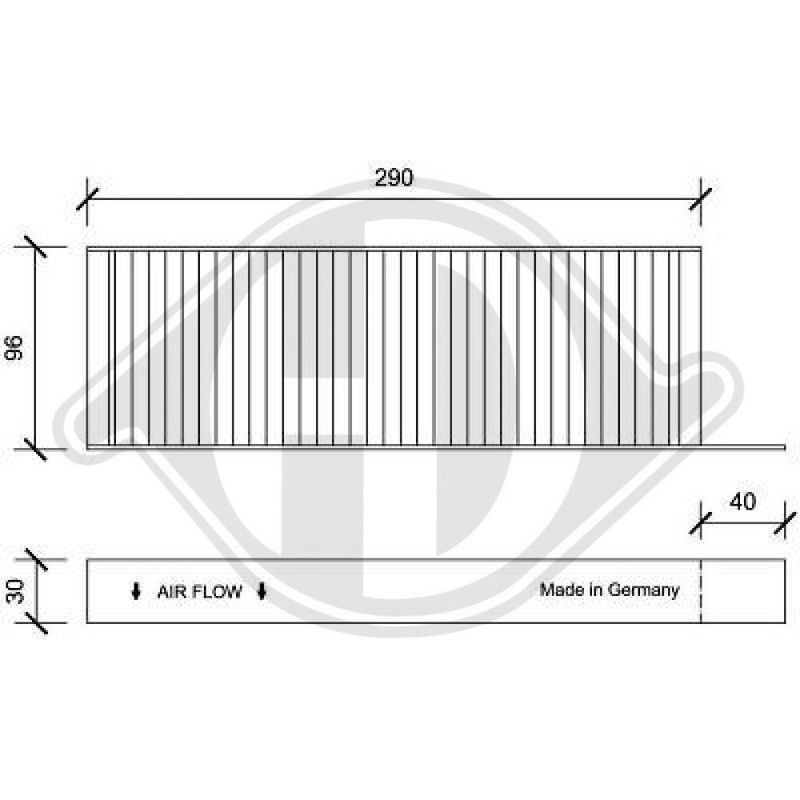 DIEDERICHS DCI0158S Filtro, aire habitáculo - 1