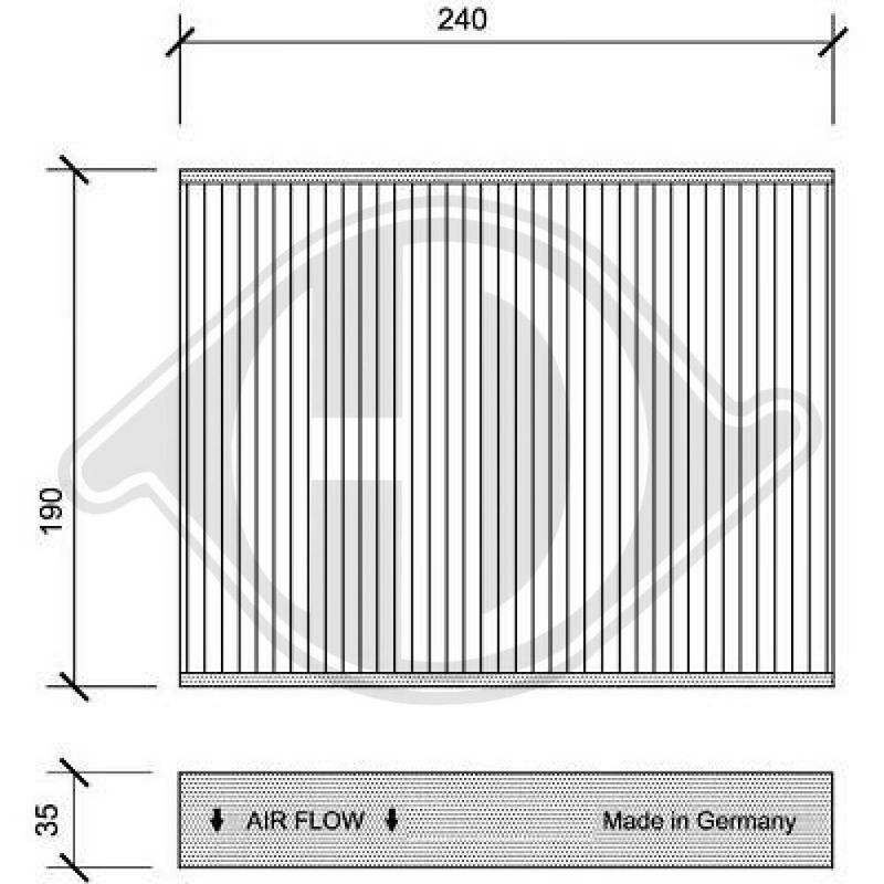 DIEDERICHS DCI1074 Filtro, aire habitáculo - 1