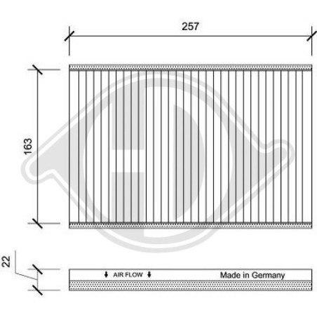 DIEDERICHS DCI0145 Filtro, aire habitáculo