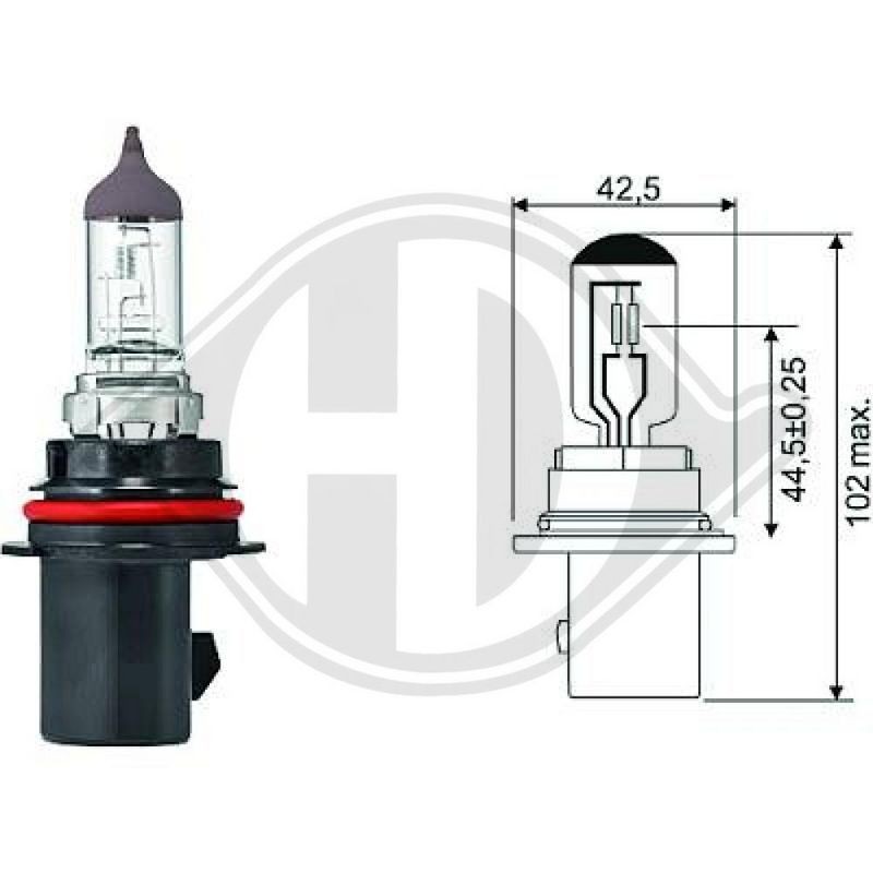 DIEDERICHS LID10033 Lámpara, faro principal