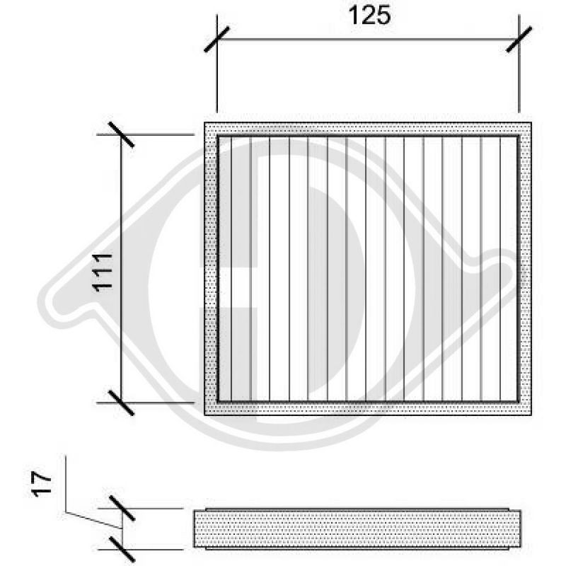 DIEDERICHS DCI0008S Filtro, aire habitáculo - 1