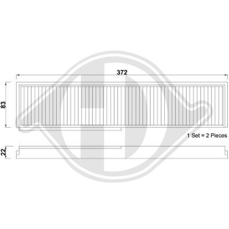 DIEDERICHS DCI0010S Filtro, aire habitáculo - 1