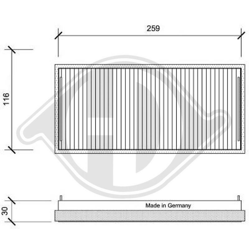 DIEDERICHS DCI0019S Filtro, aire habitáculo - 1