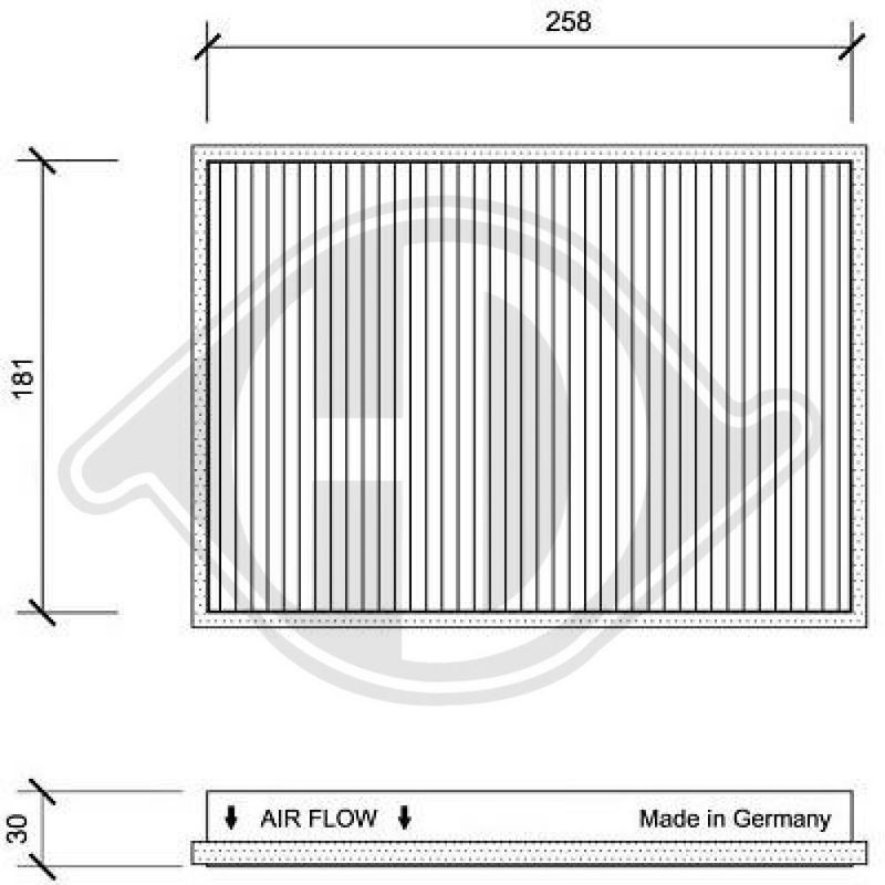 DIEDERICHS DCI0021 Filtro, aire habitáculo - 1