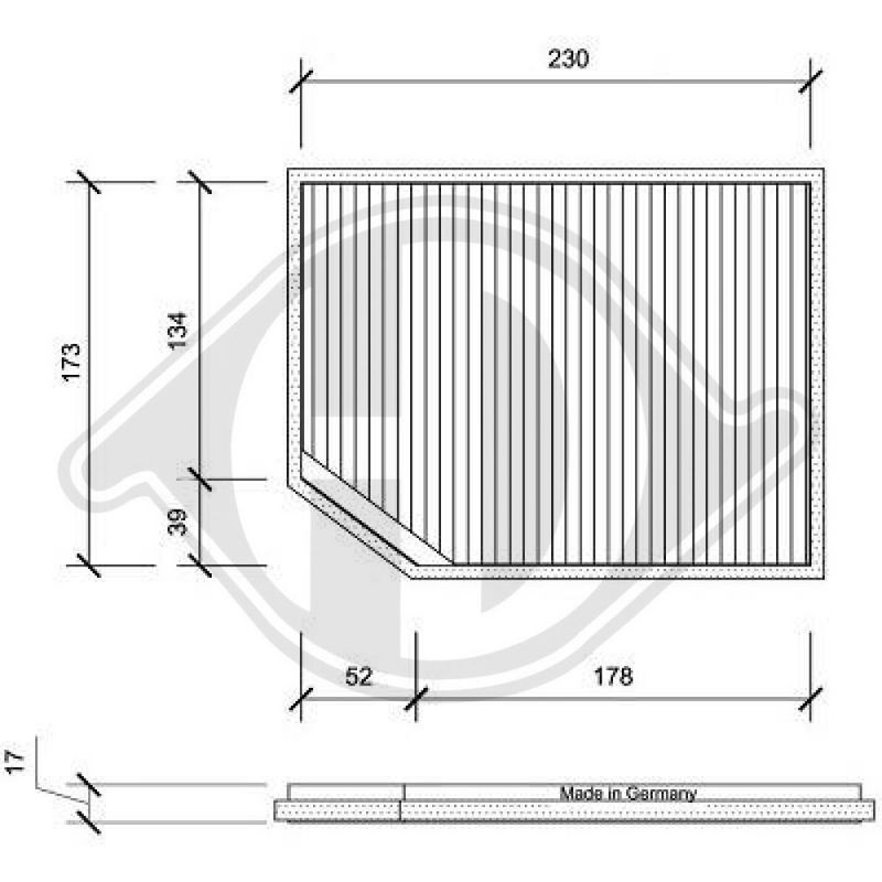 DIEDERICHS DCI0022 Filtro, aire habitáculo - 1