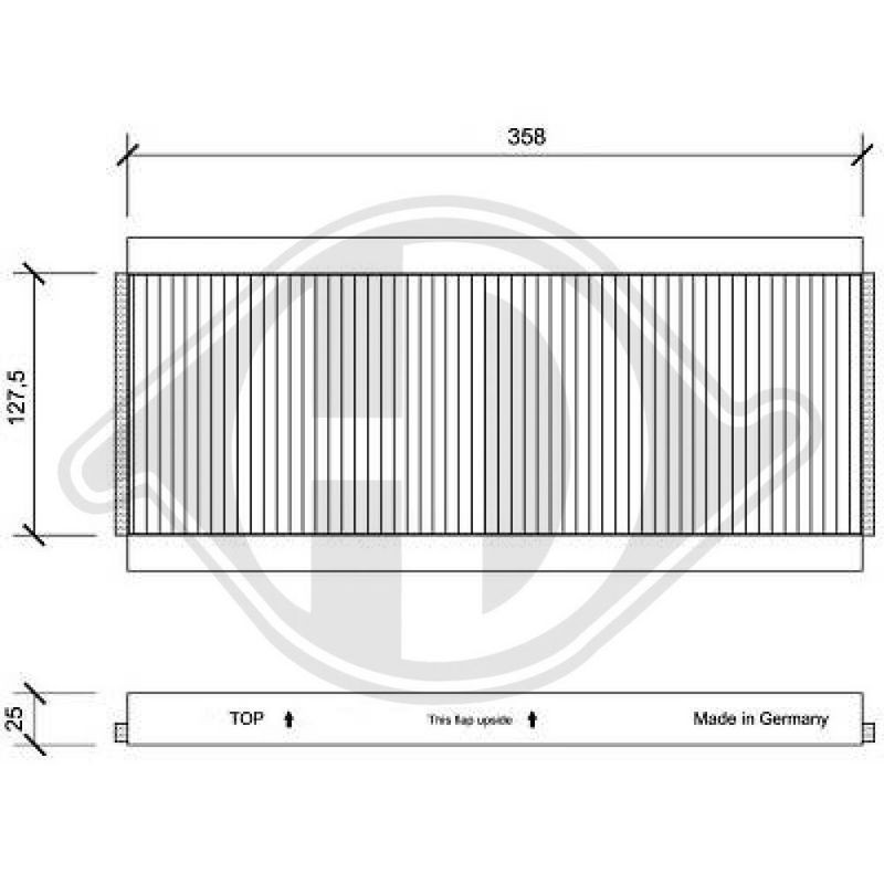 DIEDERICHS DCI0059 Filtro, aire habitáculo - 1