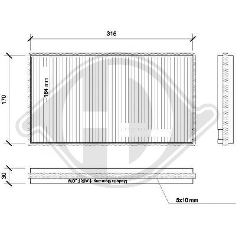DIEDERICHS DCI0094S Filtro, aire habitáculo - 1