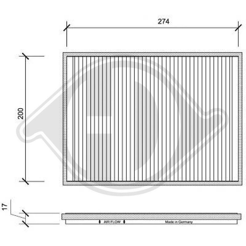 DIEDERICHS DCI0097 Filtro, aire habitáculo - 1