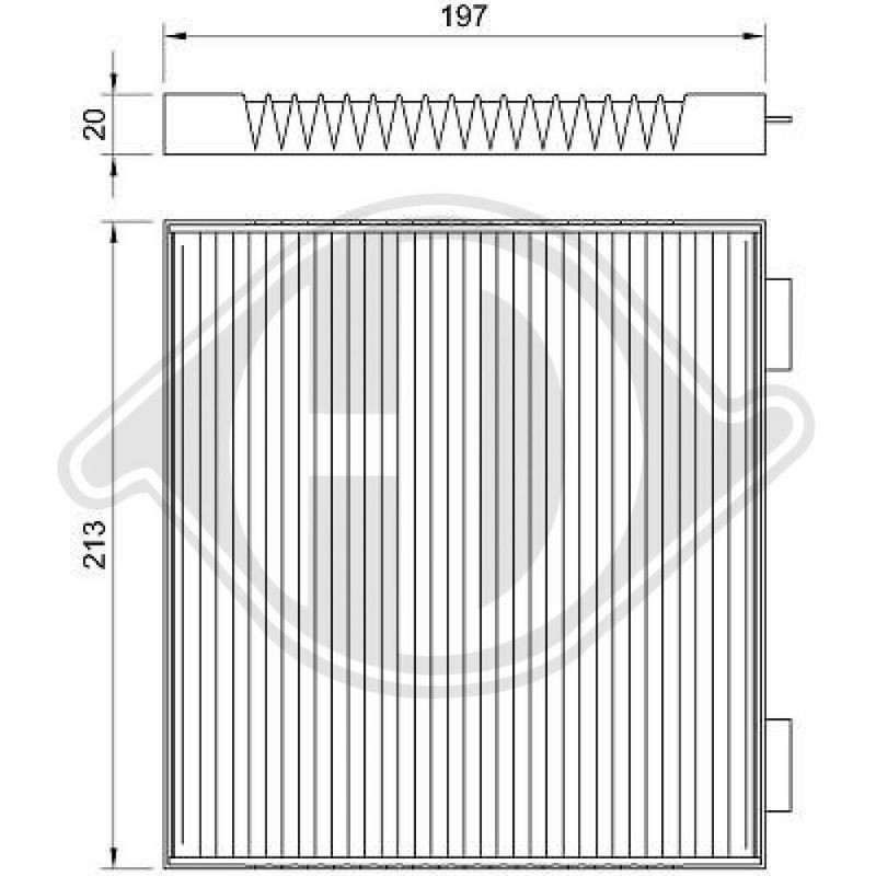 DIEDERICHS DCI0098 Filtro, aire habitáculo - 1