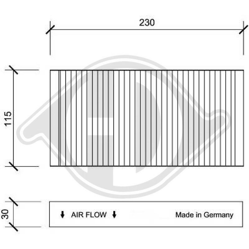 DIEDERICHS DCI0133 Filtro, aire habitáculo - 1