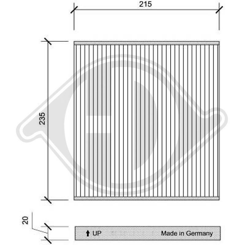 DIEDERICHS DCI0138 Filtro, aire habitáculo - 1