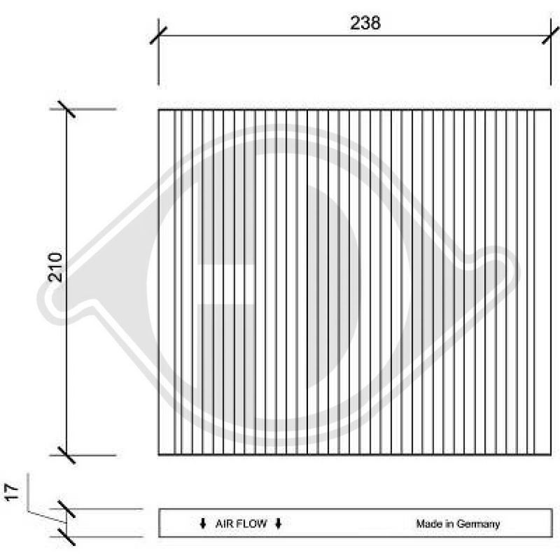 DIEDERICHS DCI0141 Filtro, aire habitáculo - 1