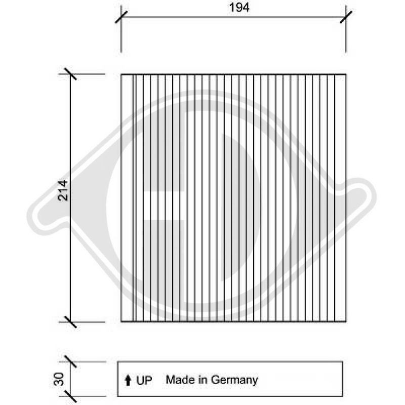 DIEDERICHS DCI0143 Filtro, aire habitáculo - 1