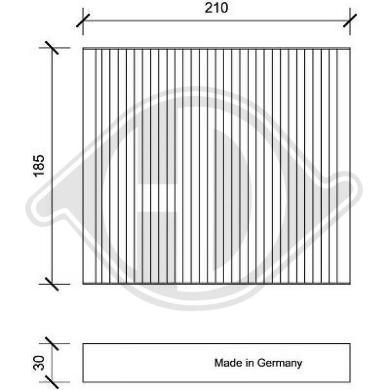 DIEDERICHS DCI0146 Filtro, aire habitáculo - 1