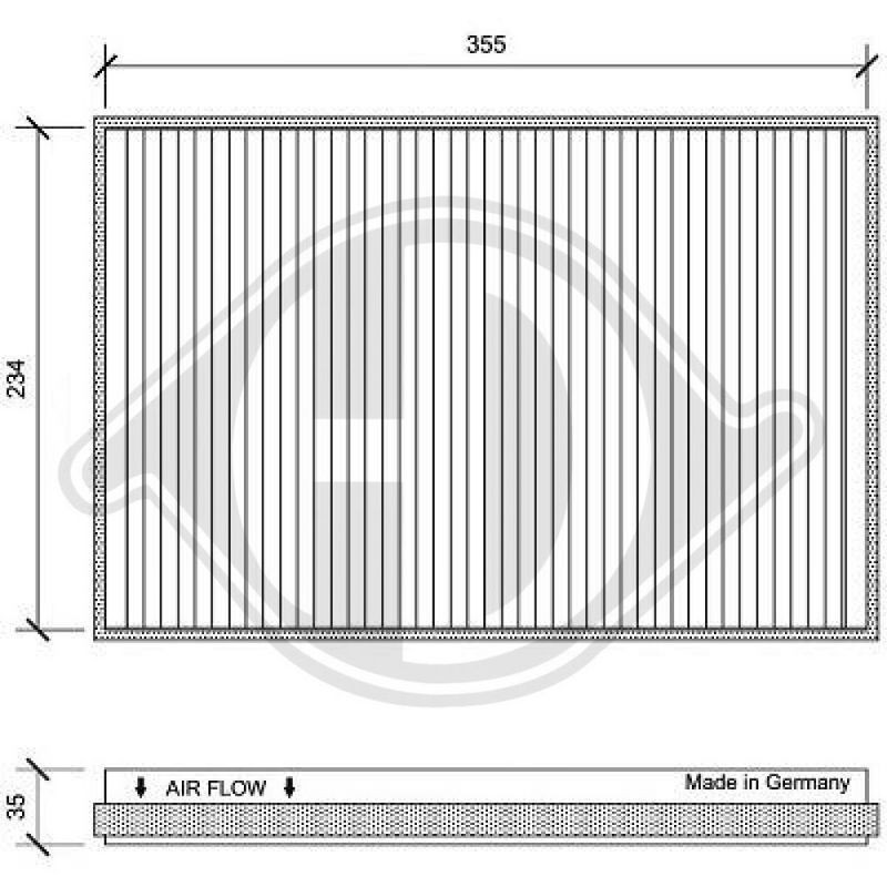 DIEDERICHS DCI0151 Filtro, aire habitáculo - 1