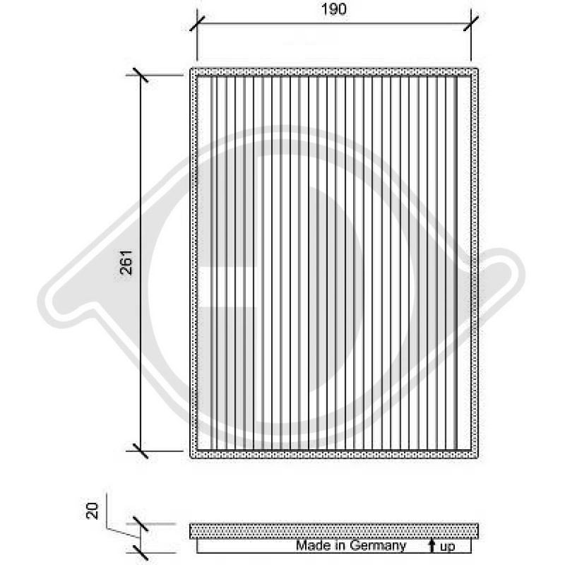 DIEDERICHS DCI0157 Filtro, aire habitáculo - 1