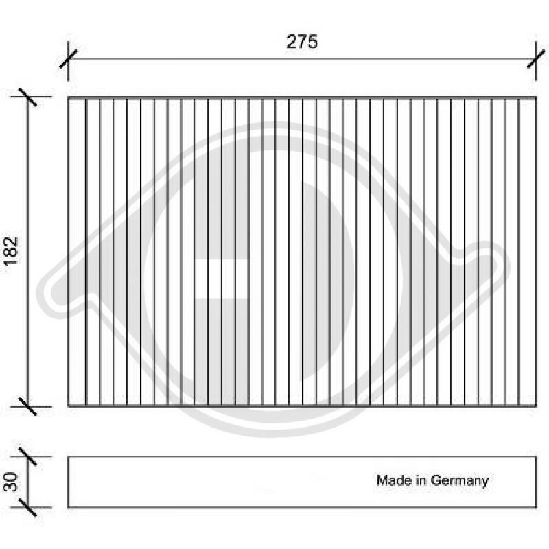 DIEDERICHS DCI0168 Filtro, aire habitáculo - 1