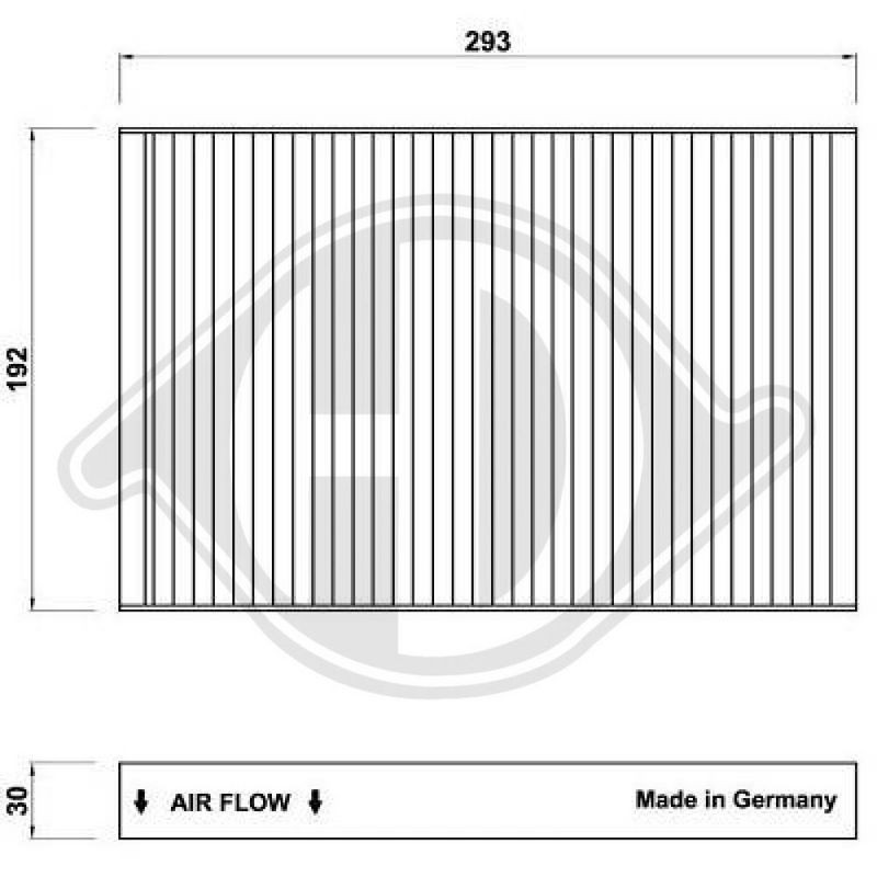 DIEDERICHS DCI0170 Filtro, aire habitáculo - 1