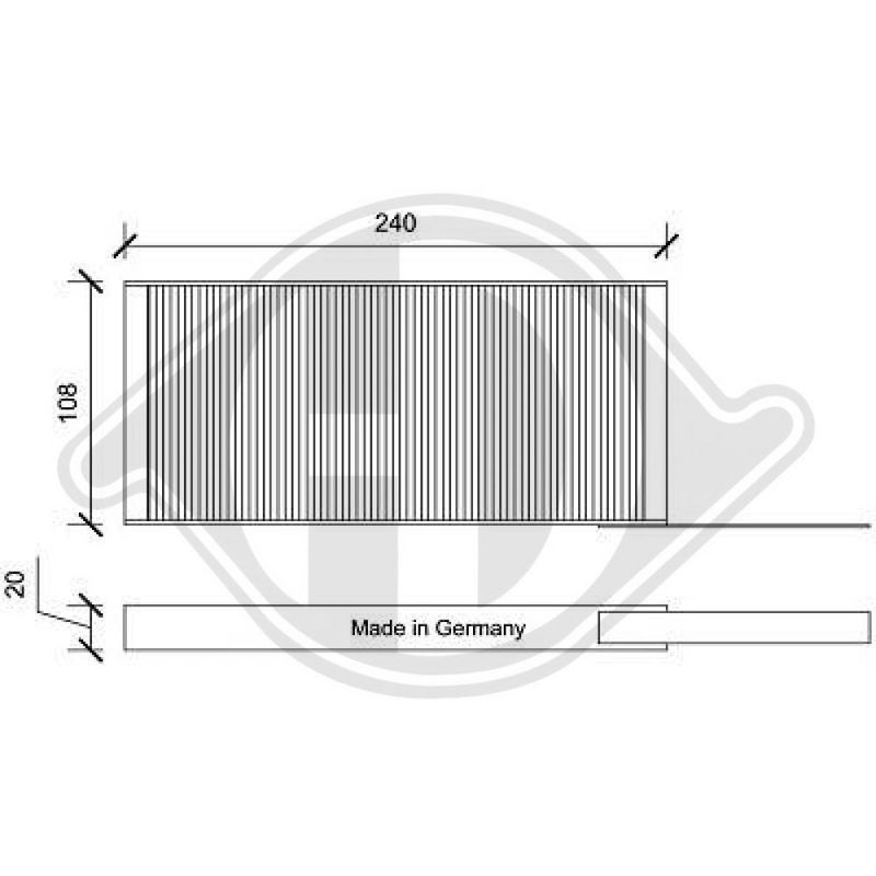 DIEDERICHS DCI0172S Filtro, aire habitáculo - 1
