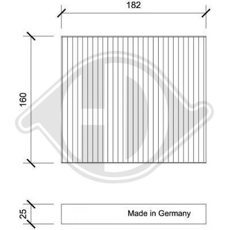 DIEDERICHS DCI0206 Filtro, aire habitáculo - 1