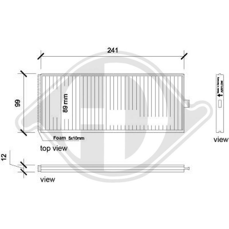DIEDERICHS DCI0217S Filtro, aire habitáculo - 1