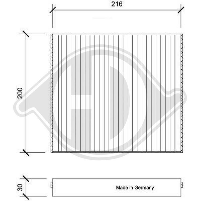 DIEDERICHS DCI0230 Filtro, aire habitáculo - 1