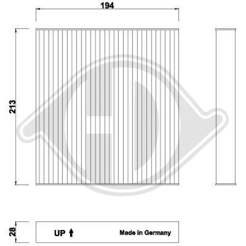 DIEDERICHS DCI0275 Filtro, aire habitáculo - 1