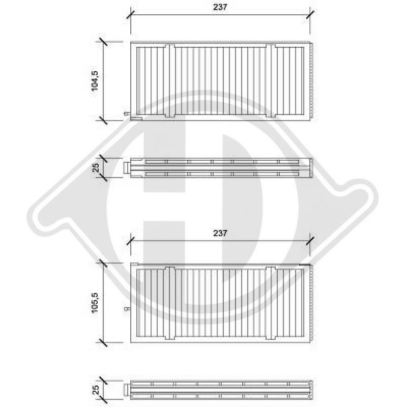 DIEDERICHS DCI0838S Filtro, aire habitáculo - 1